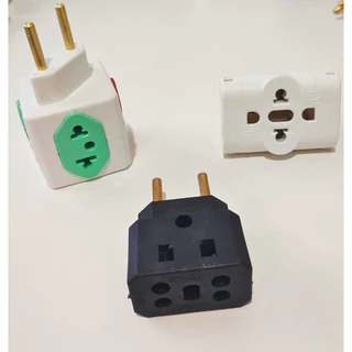 Adaptador de Cerâmica Alta Qualidade e Resistência 1un. +1un. T Cubo 10/20A Com 4 Entradas +1un. T Invertido Com 3 Entradas