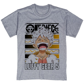 Camiseta Gear 5 Luffy Bordado anime One piece blusa anime camisa 100%  algodao