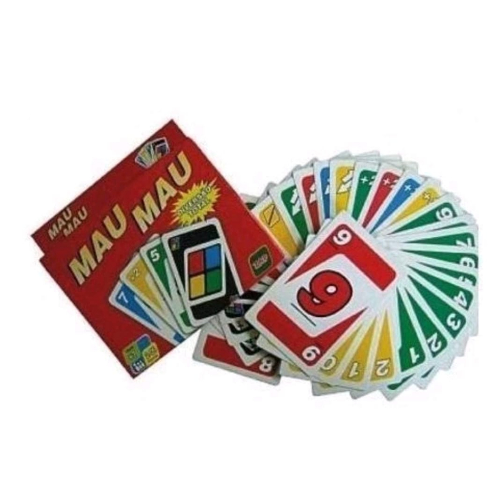 KIT 20 UNIDADE DO MINI JOGO MAU MAU - 54 CARTAS -