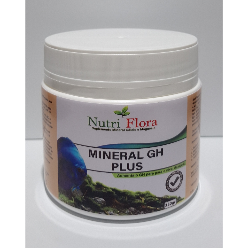 Nutri Flora Mineral Plus Repositor De Gh Para Aquario de Agua Doce 350g