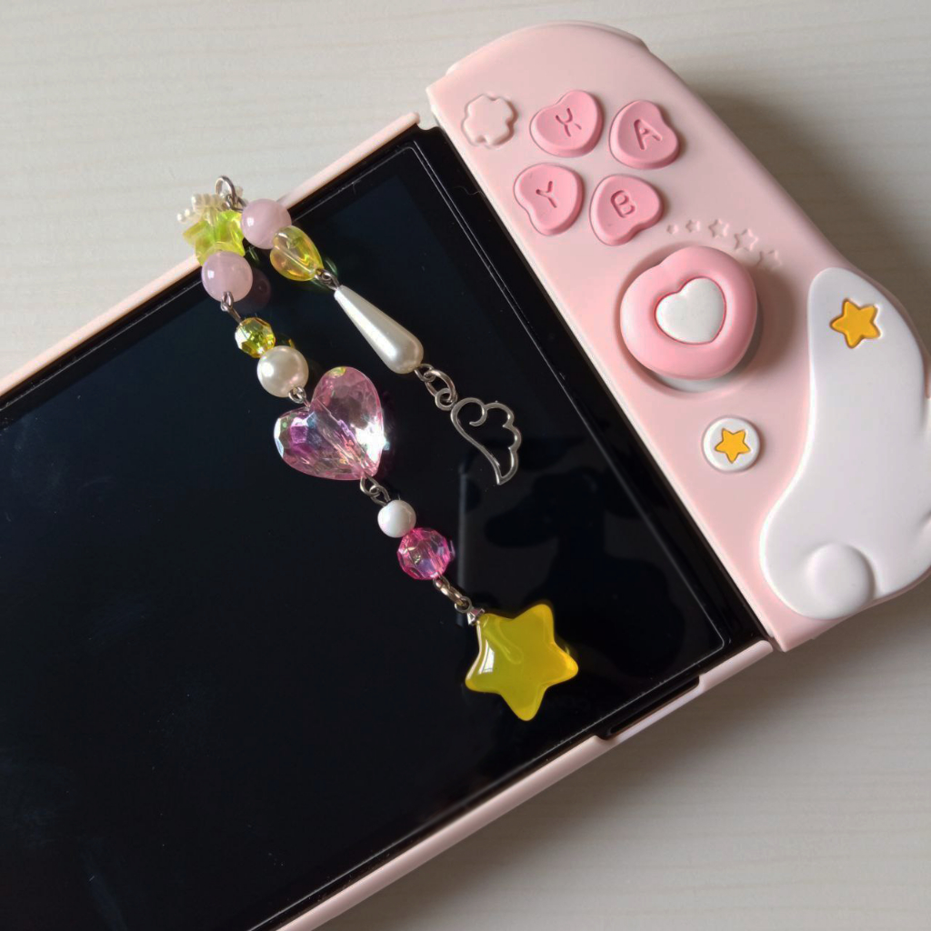 Chaveiro para nintendo switch protetor de poeira fone buraco