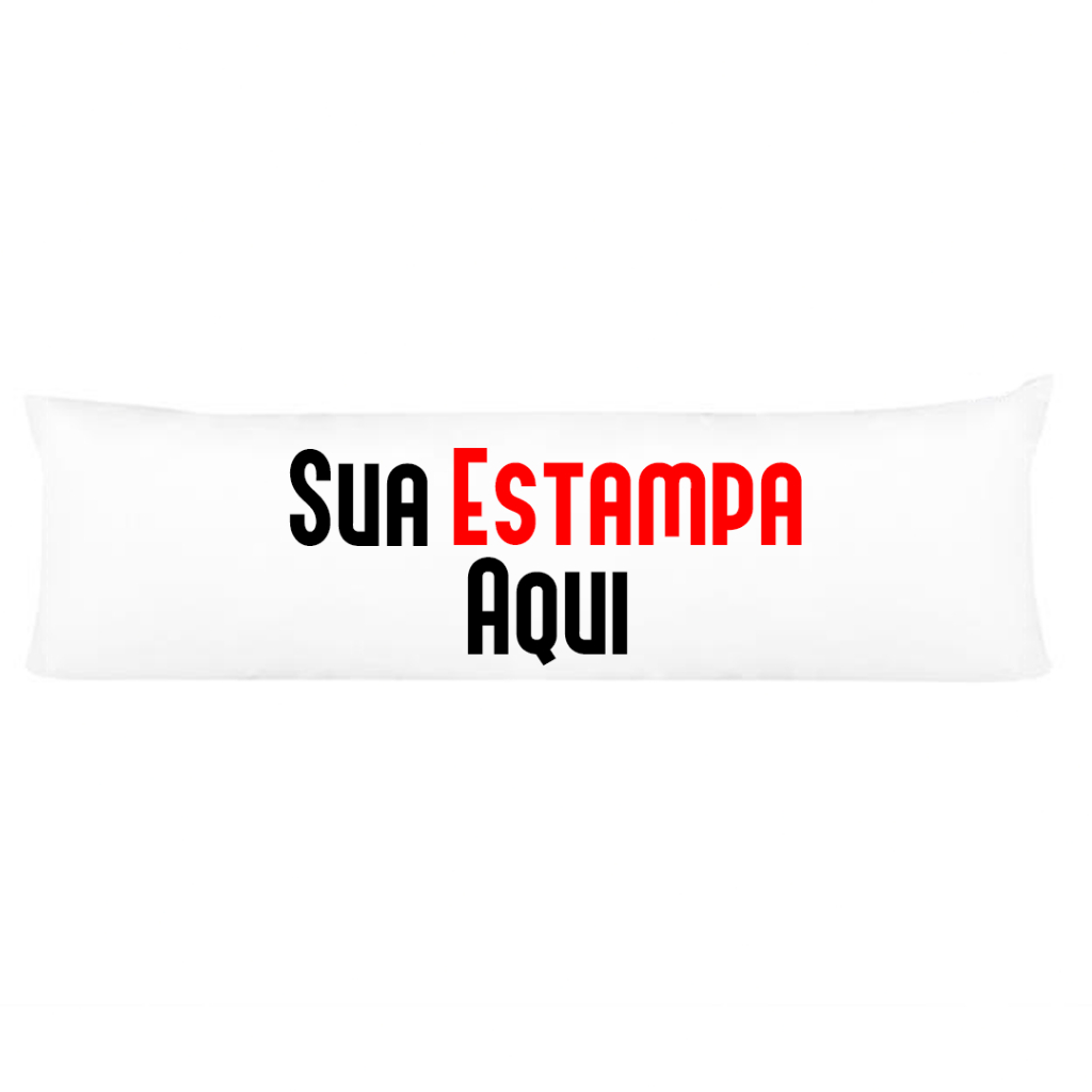 Capa para travesseiro de corpo personalizado - Com nome - Foto - Desenho