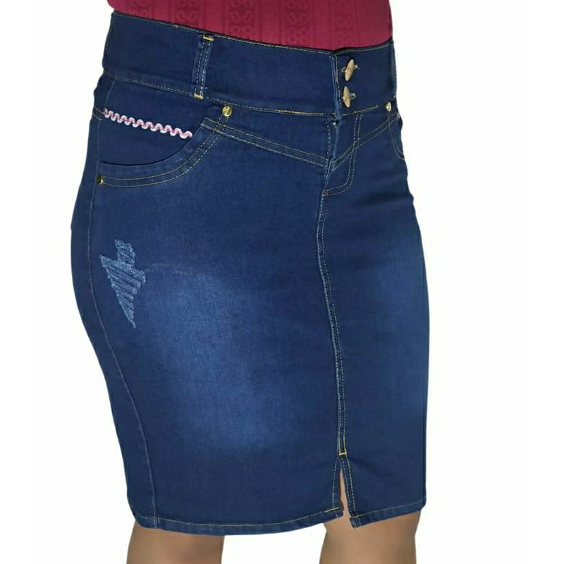 Saia store jeans barato