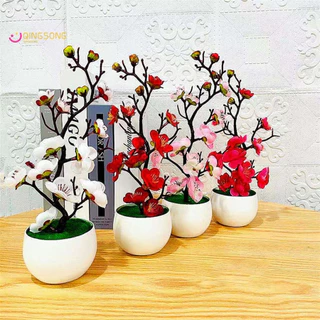 Simulação decoração de plástico flor de ameixa--809