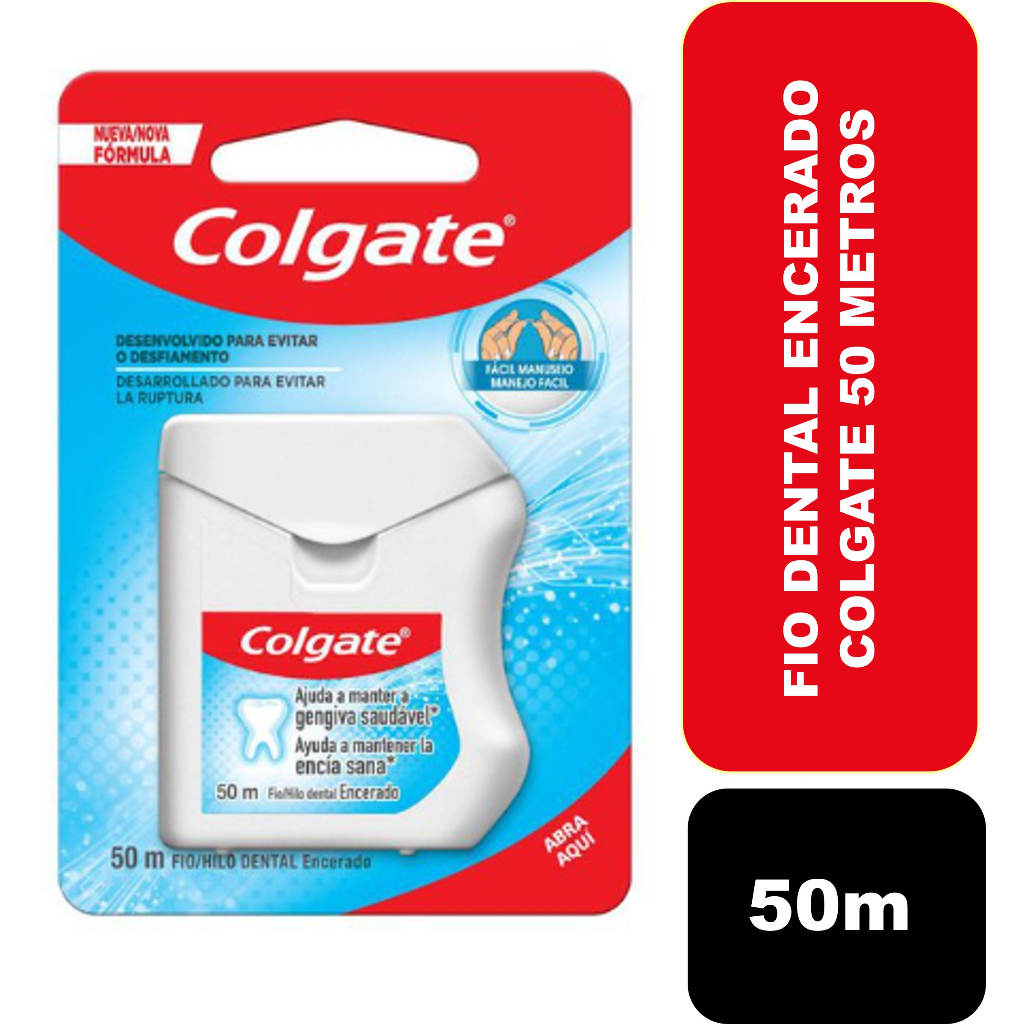 Fio Dental Encerado Colgate 50 Metros | Shopee Brasil
