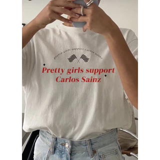 Camisa de Algodão Carlos Sainz - Pretty Girls Support Carlos Sainz