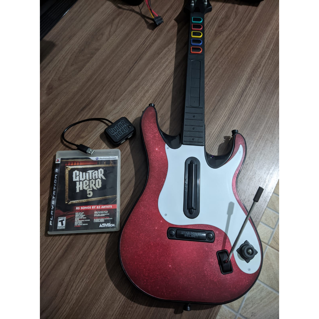 Guitarra Guitar Hero PS3 Original Completa com Jogo Shopee Brasil