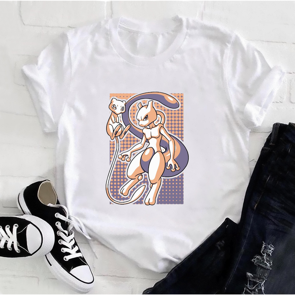 Camiseta Mewtwo e Mew Pokemon - Cod 2913