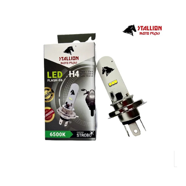 Lampada Led Farol Moto H Strobo Stallion Shopee Brasil