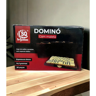 Jogo De Domino Profissional De Osso Vermelho - Kaftor - Kaftor