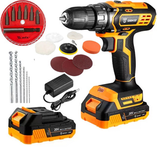 Parafusadeira Furadeira 20V Bivolt + Acessórios DEKO