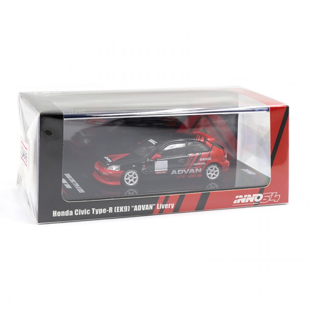Inno64 IN64-EK9-AD 1/64 HONDA CIVIC TYPE-R EK9 Escala De Muito