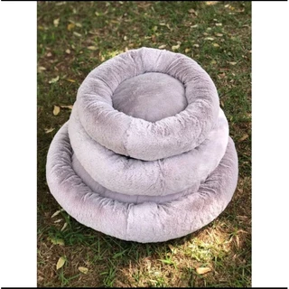 Cama Pet Pelúcia Redonda Para Cães e Gatos de 60 cm muito Macia e confortável
