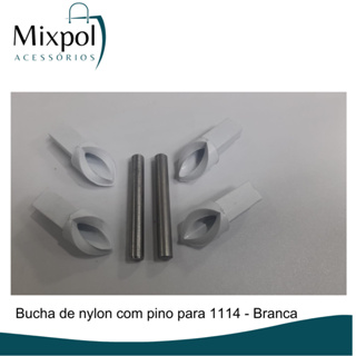 Bucha De Nylon Tipo Mini P/ Dobradiça Box Blindex (10 Jogos)