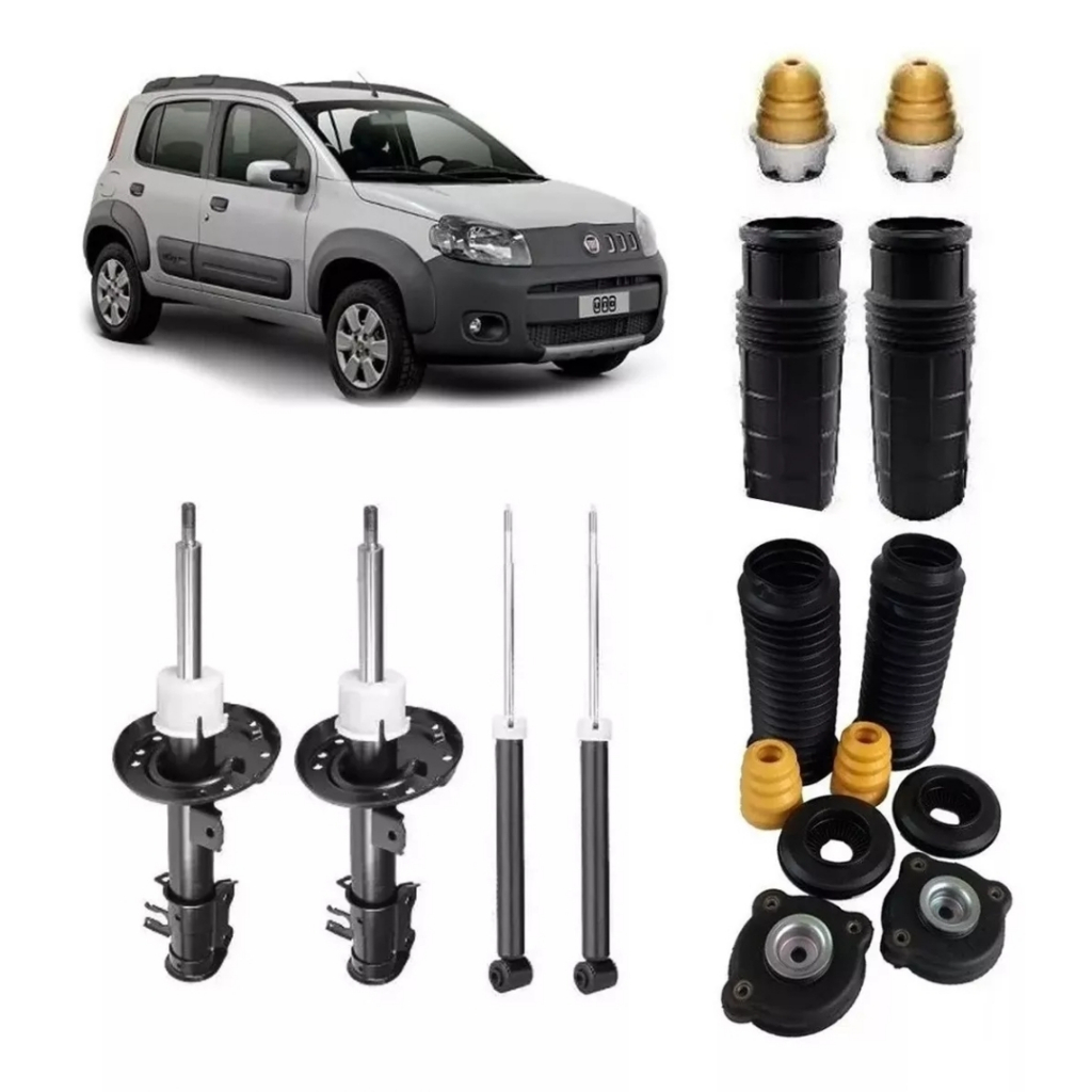 4 amortecedor uno vivace wey com kit é o que tem suporte para bieleta ...