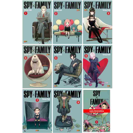 Mangá Spy x Family Volumes 1, 2, 3, 5, 6, 7, 8 e 9 Lacrados