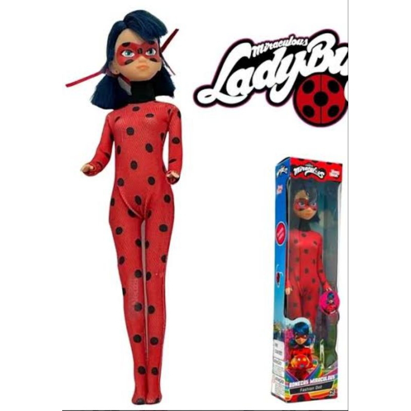 Miraculos Ladybug Boneca Com Ioiô Infantil 52cm Grande Desenho