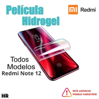 Pelicula Hidrogel HD Anti Impacto Redmi Note 12 / 12S / 12 4G/ 12 5G/ 12 Pro / 12R / 12T / Pro Plus / REDMI 12 / 12C / 12 5G