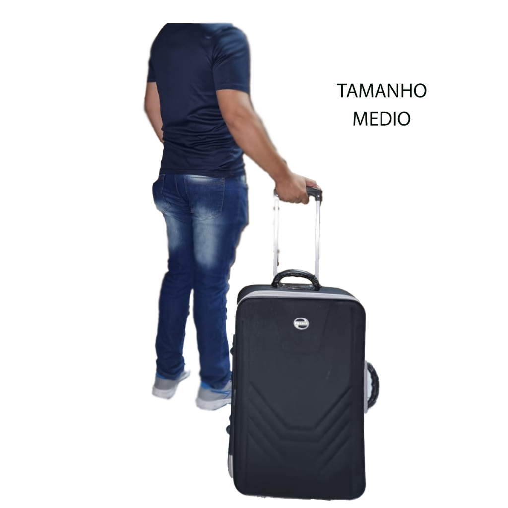 Mala de viagem média 23kg Resistente e Leve
