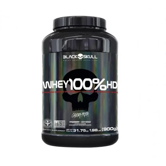 Whey 100% HD pote 900g – Black Skull Original