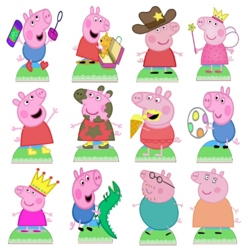 Painel Cor Mais Viva Decoração Peppa Pig Festa 100x78cm - Regina