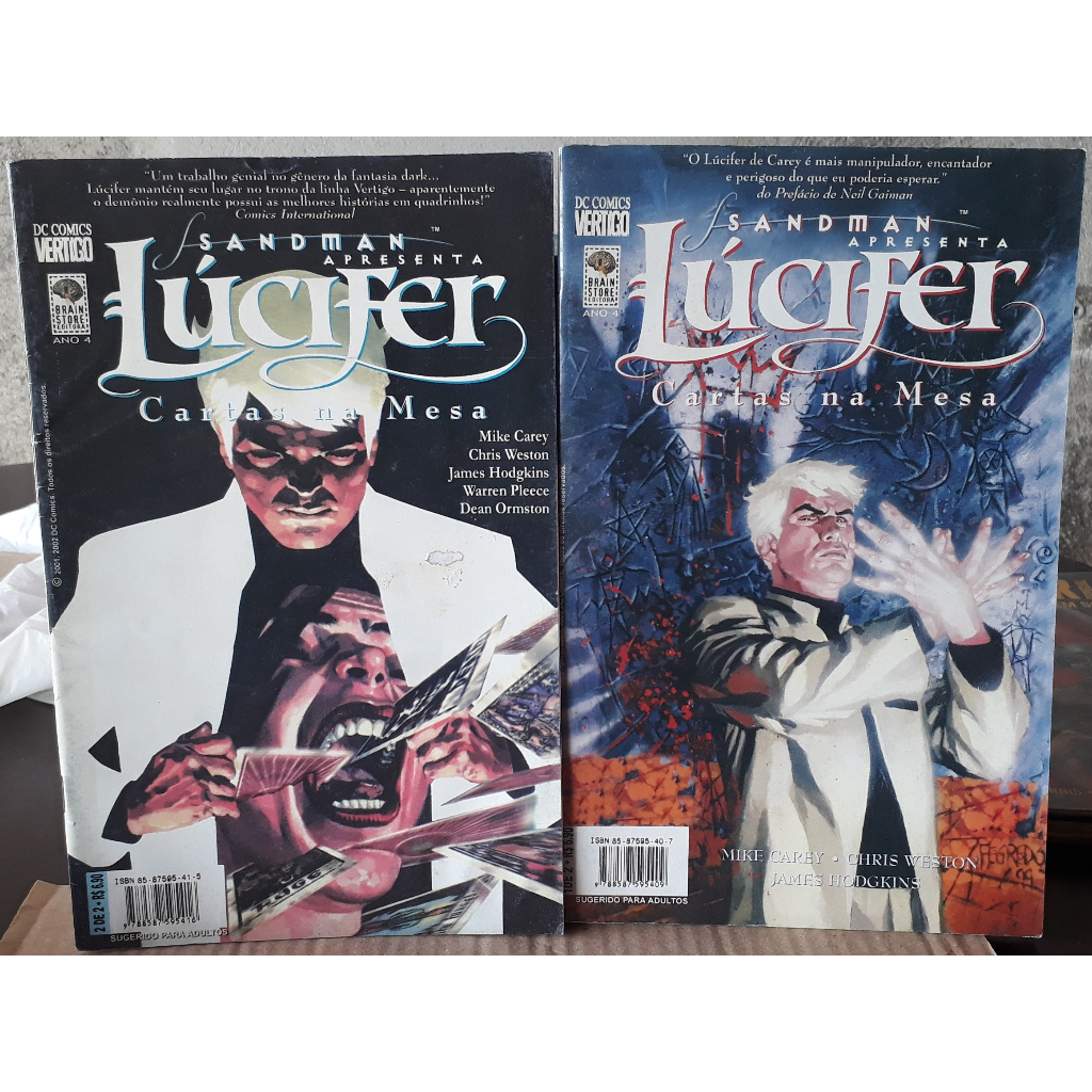 Sandman Apresenta: Lúcifer - Cartas na Mesa (COMPLETA) - HQ / Quadrinhos / DC Comics / Vertigo / Brainstore