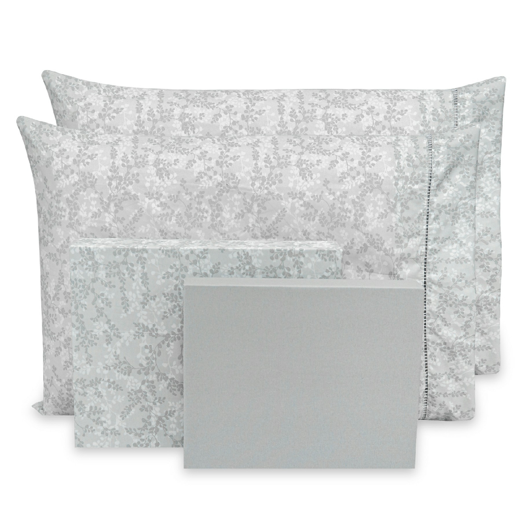 Lençol Queen 4 pçs Estampado Percal Flex 400 Fios Toque Acetinado - 40cm de altura