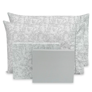 Lençol Queen 4 pçs Estampado Percal Flex 400 Fios Toque Acetinado - 40cm de altura