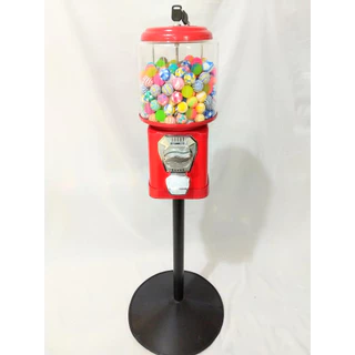 Kit Máquina De Bolinha + Pedestal + 1000 Bolinha Pula Pula 27 MM Vending Machine
