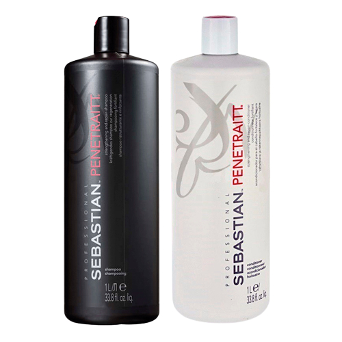 Kit Sebastian Profissional Penetraitt Shampoo e Condicionador 1000ml ...