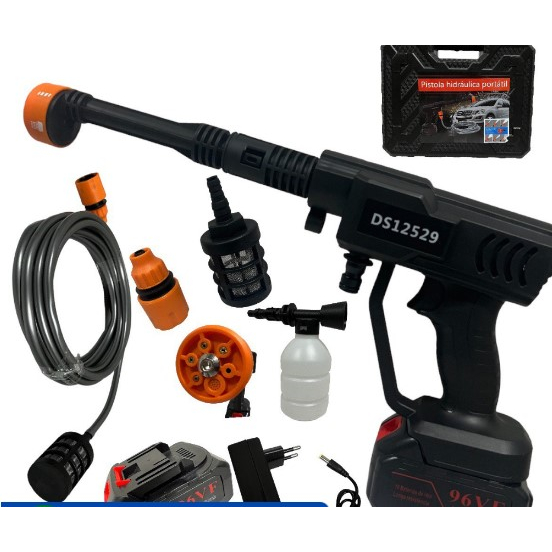 Pistola Lava Jato Profissional De Alta Pressão Sem Fio Recarregável Original Envio Imediato