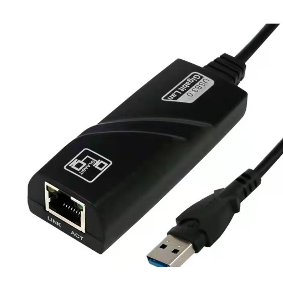 Adaptador Usb 3.0 x RJ45/RJ-45 Placa de rede externa Gigabit 10/100/1000 Mbps