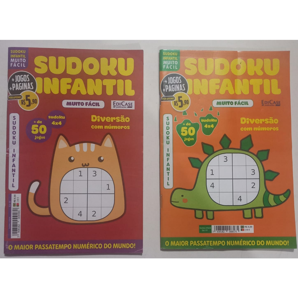 Grande Livro de Sudoku : 1000 Quebra-cabeças de Sudoku Fácil de Duro com  Soluções (Paperback) 