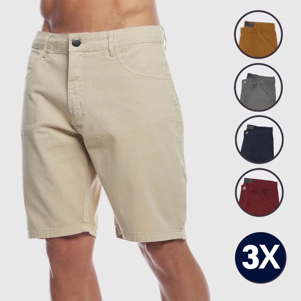 Shorts de brim store masculino