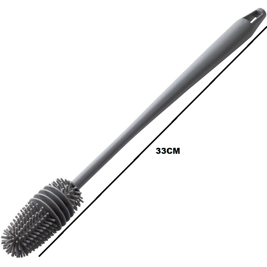 Escova Limpa Copo 33CM Garrafa Garrafas Silicone Multicolorido Escova Multiuso Universal Tamanho Saz