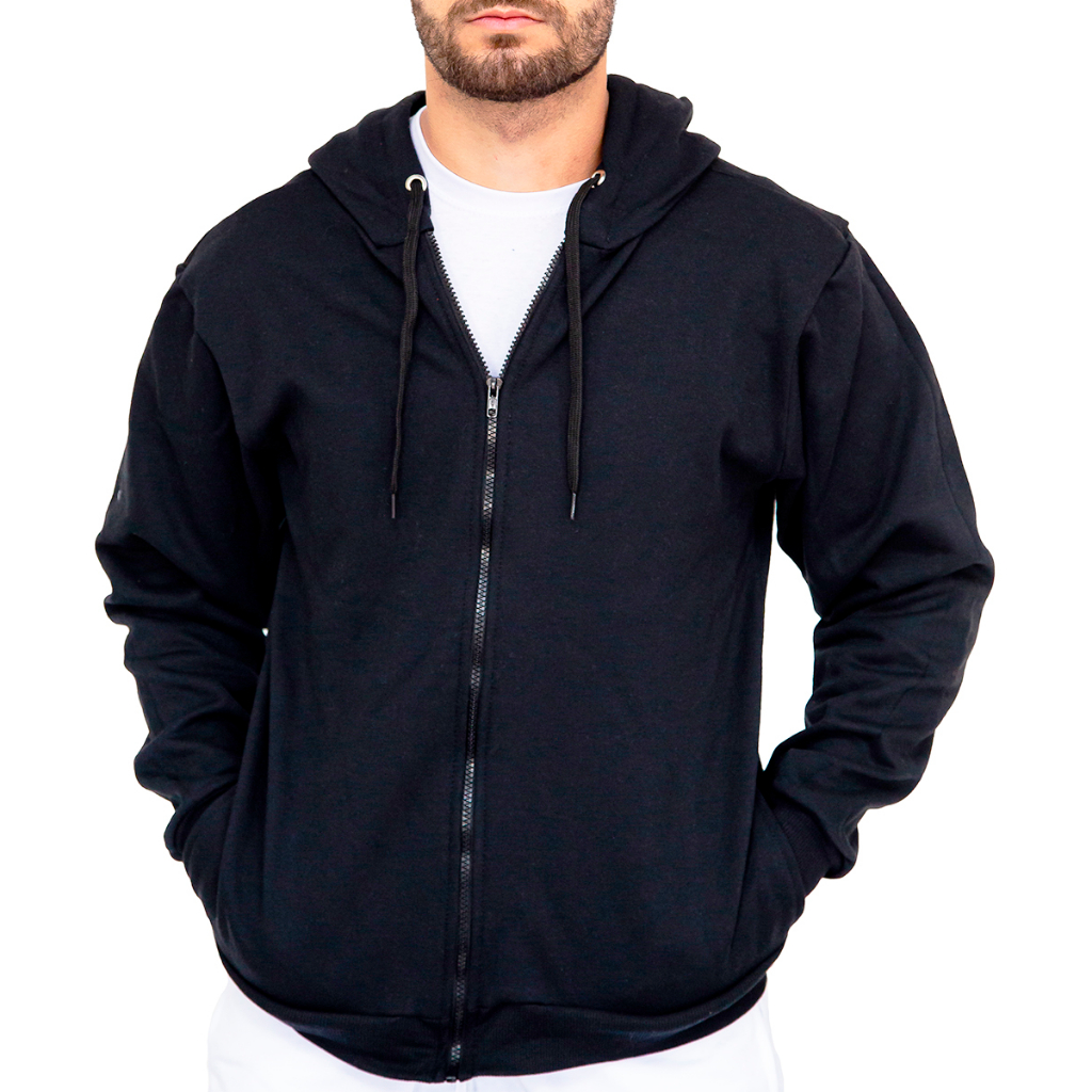 Conjunto Moletom Casaco Moletom Masculino Com Zper Moletom Com