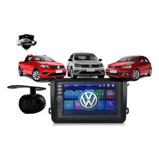 Multimídia Gol Voyage Saveiro G7 G8 2 Din + Moldura + Câmera