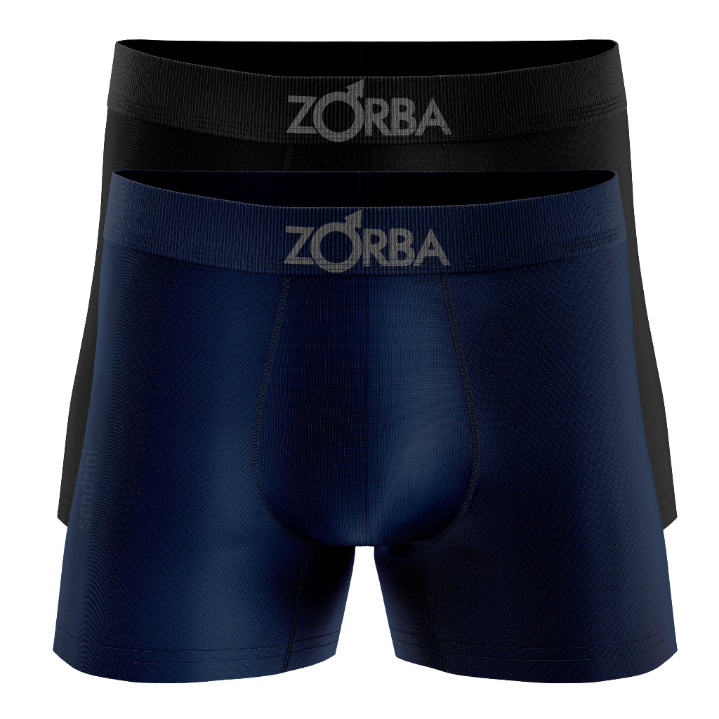 Kit 2 Cuecas Boxer Algodão Sem Costura Box Zorba Seamless Confortável Promoção