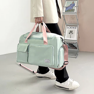 Bolsa De Viagem Sport Com Bolso Impermeável Alça Lateral 30L Capacidade