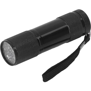 Lanterna preta de 9 LEDs com Lâmpada luz fria LED ( portatil)