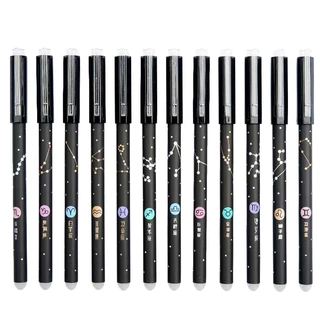Kit de 12/24 peças Caneta de Signo aleatório Apagável Horóscopo Caneta que Apaga