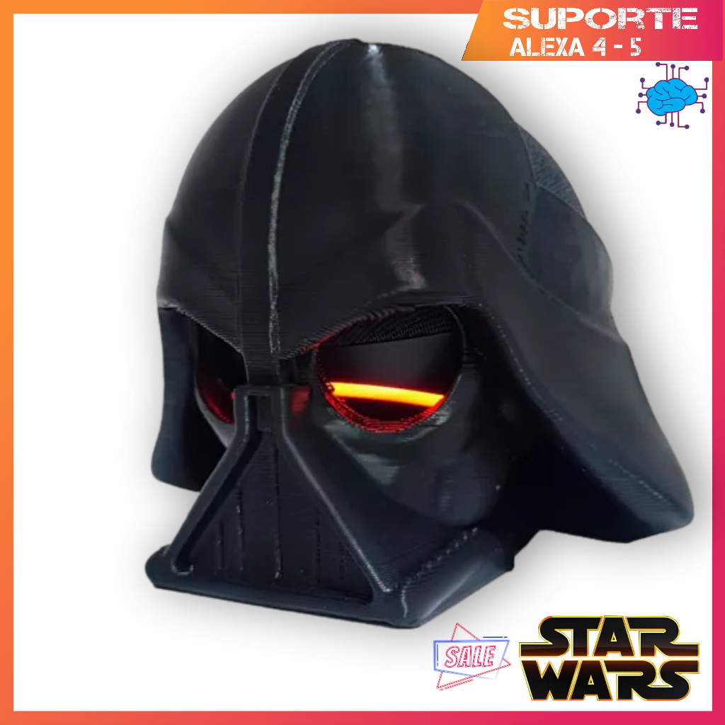 Suporte Para Echo Dot Alexa 4 e 5 Geração - Tema Geek Star War Darth Vader