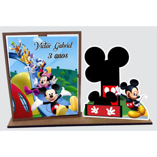Porta Retrato Rersonalizado Mickey com 10 Unidades