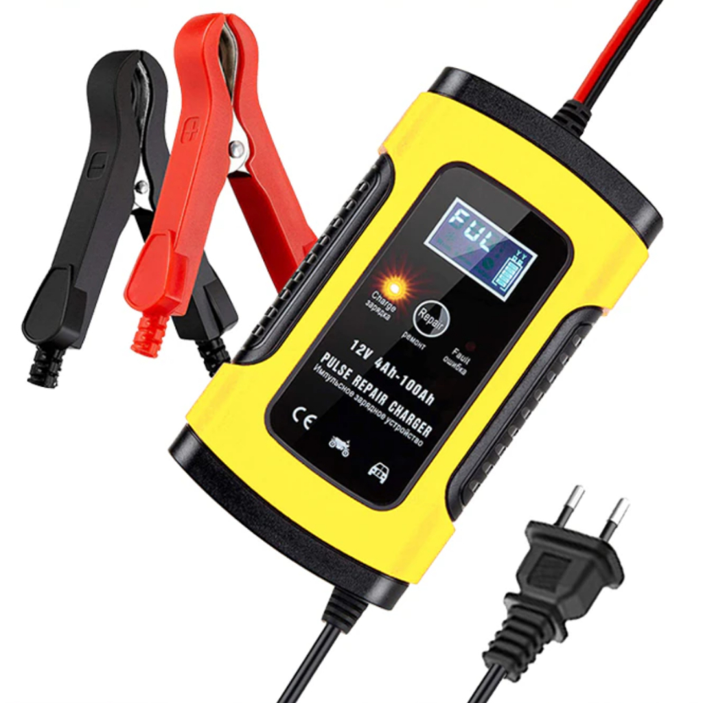 Carregador Inteligente Bateria 4-6ah Tela Lcd Auto Moto 12v