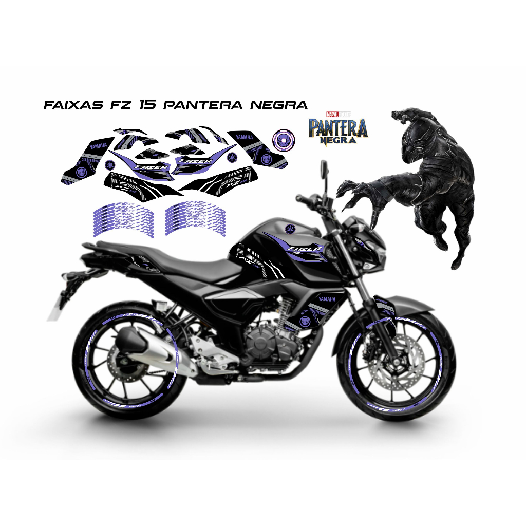 Adesivo Faixa Moto Crosser 150 Yamaha varias cores com laminação