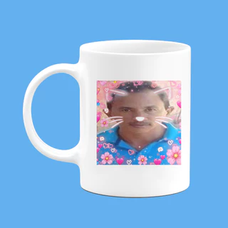 Caneca de Porcelana Manoel Gomes gatinho fofo