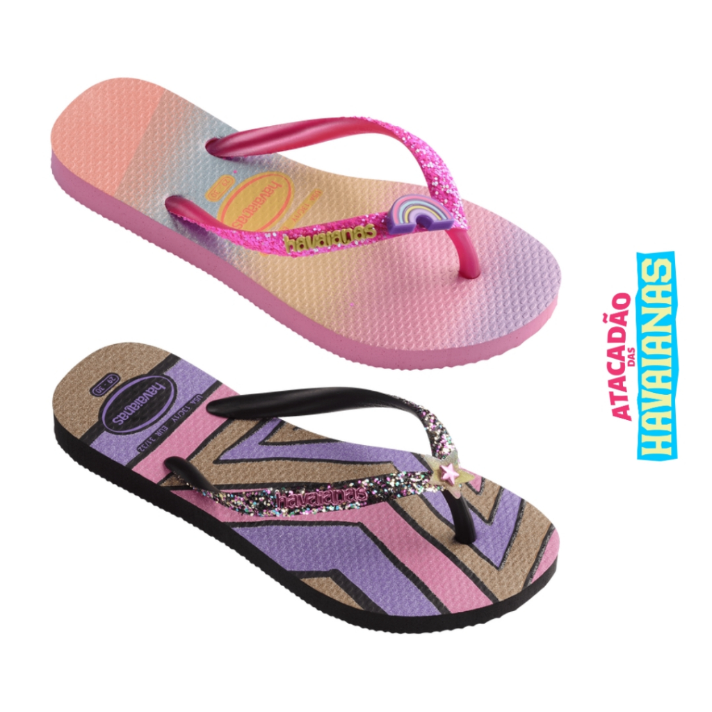 Havaianas - V. Slim Glitter Ii - Black/black main image 1