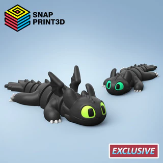 Fúria da Noite Articulado - Como Treinar o Seu Dragão Boneco Articulado 3D