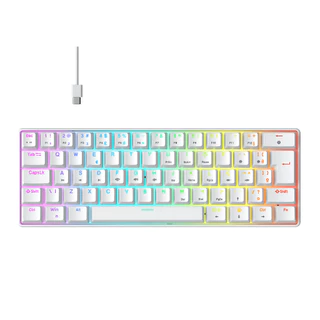 Teclado Mecânico Gamer Hyrax, 60%, Thunder, Switch Huano, RGB - ABNT2
