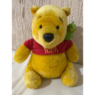 Ursinho Pooh com Passarinho Boneco de Pelucia 26cm Disney ORIGINAL Usado